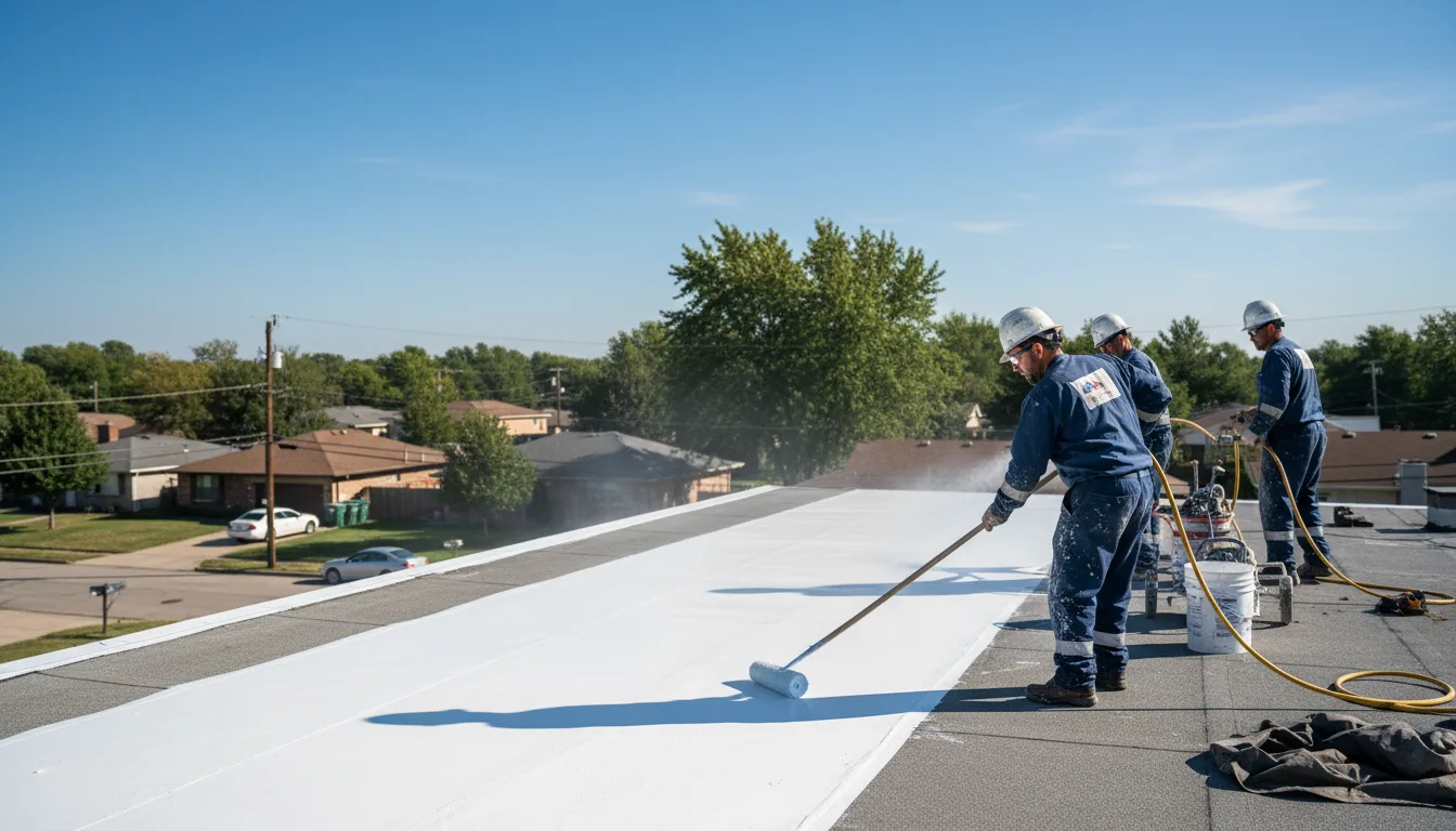 Commercial roof coating in Lisle, IL near me